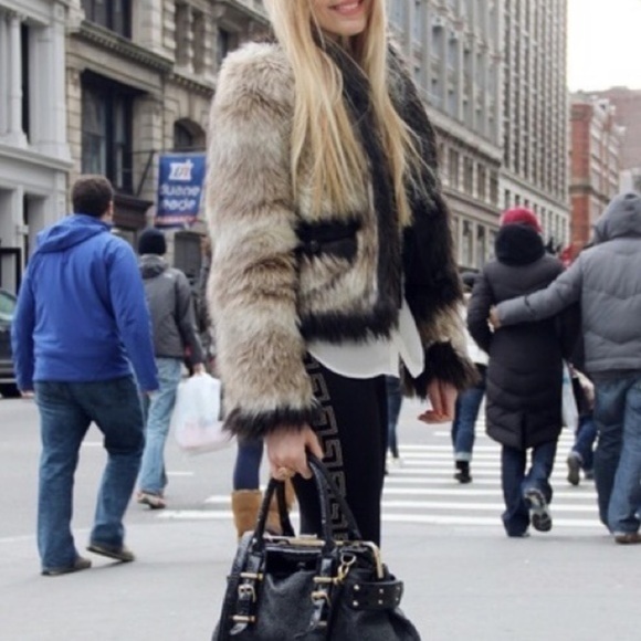 Rare HTF Lanvin X H&M Collaboration Faux Fur Jacket NWOT - Picture 7 of 15